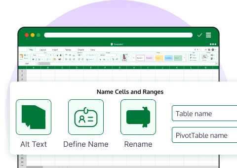 Name Cells and Ranges